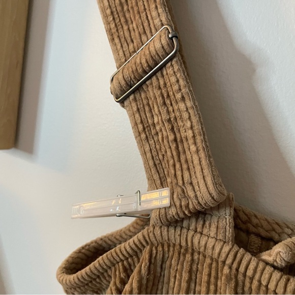 Aerie Corduroy Kick Flare Overalls Small - Picture 8 of 10